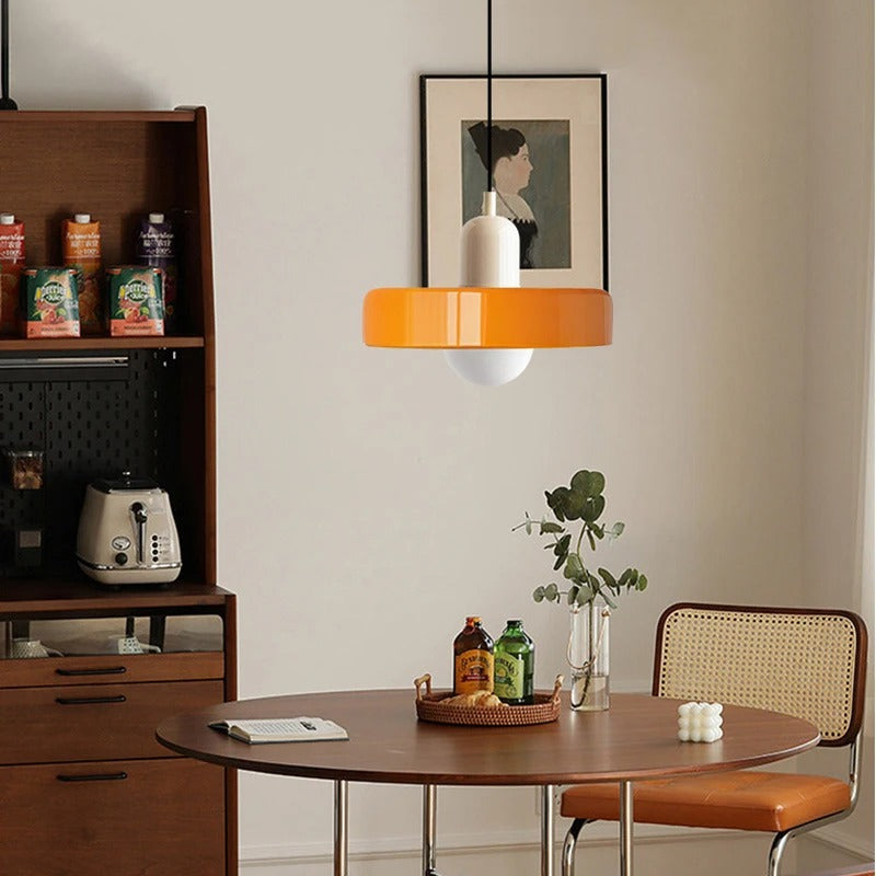 Kalle - Candeeiro suspenso de vidro para sala e cozinha, mobiliário Bauhaus