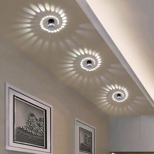 Luz de teto em espiral