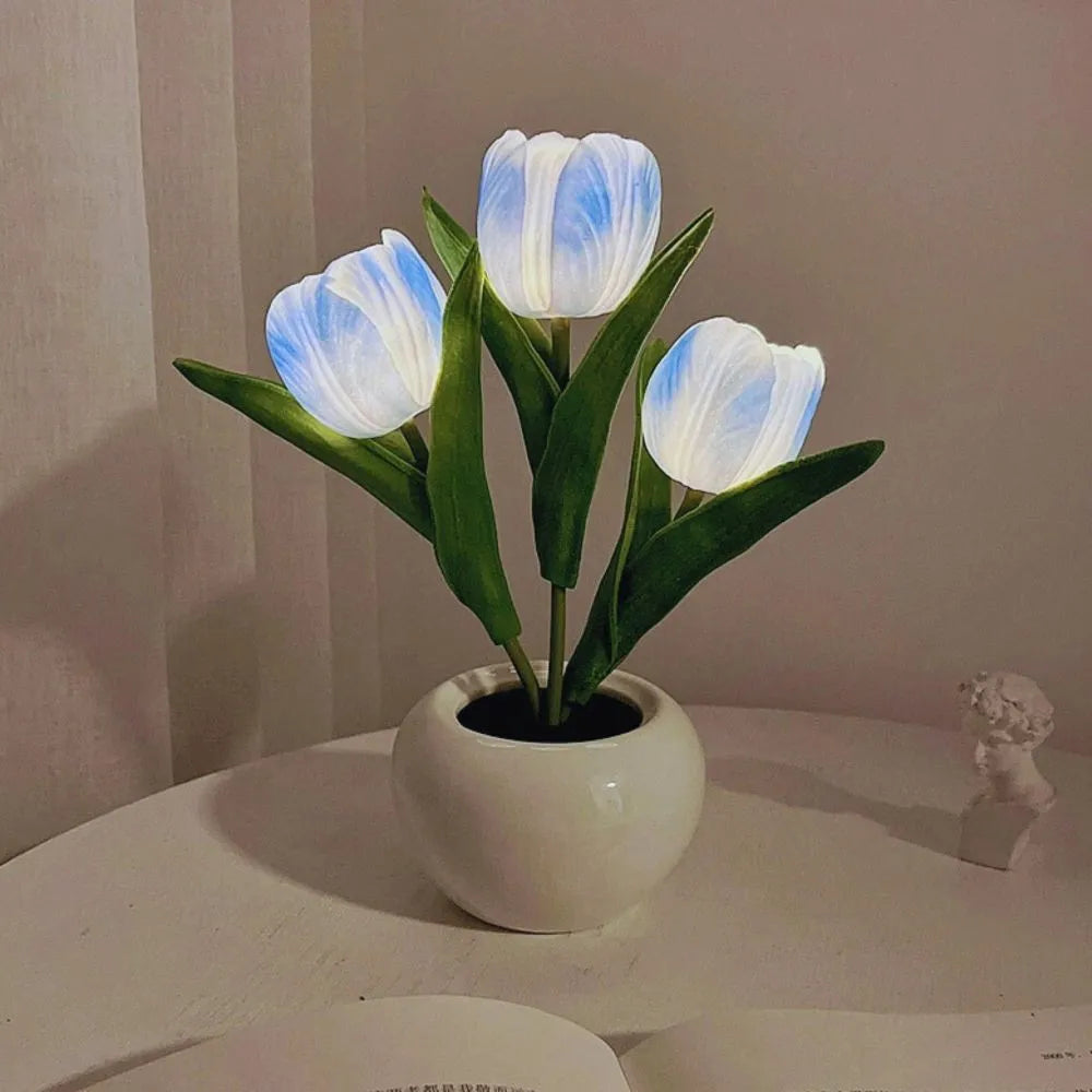 Luz noturna em forma de tulipa